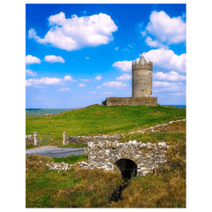 Print - Castle on a Hill, Doonagore, County Clare - James A. Truett - Moods of Ireland - Irish Art