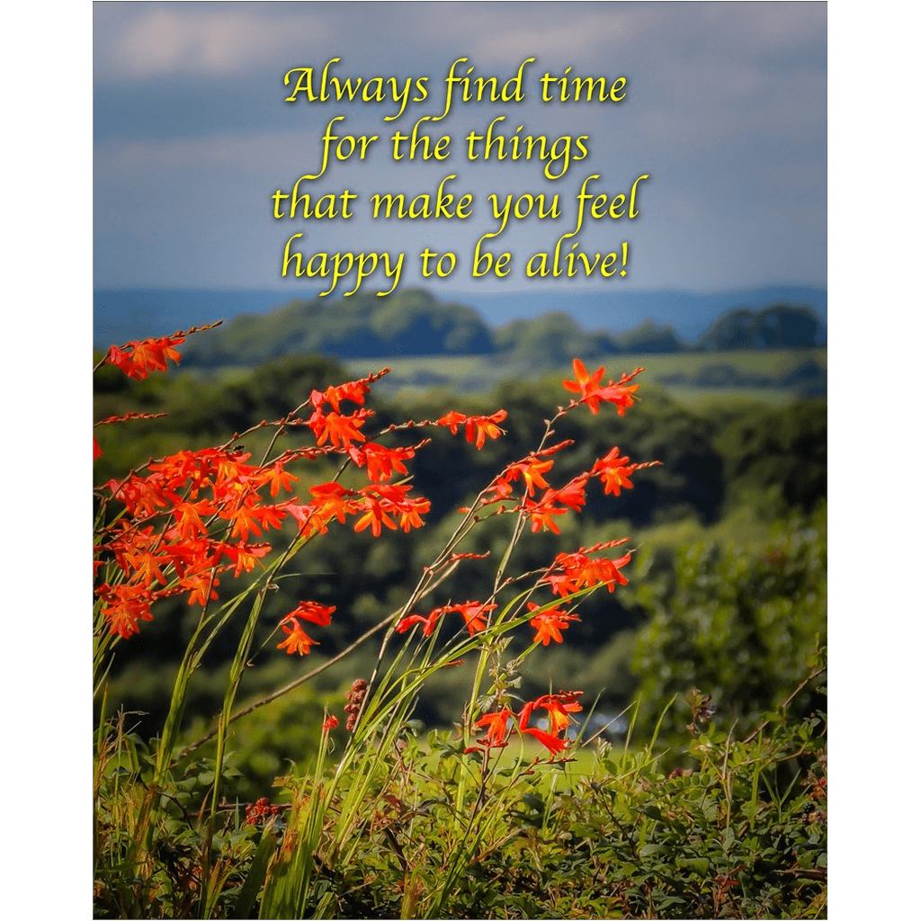Irish Blessing Print - Always Make Time for the Things That Make you Feel Happy - James A. Truett - Moods of Ireland - Irish Art
