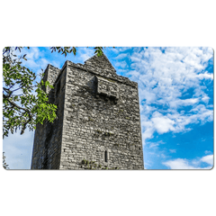 Desk Mat - Medieval Ballinalacken Castle in County Clare, Ireland - James A. Truett - Moods of Ireland - Irish Art