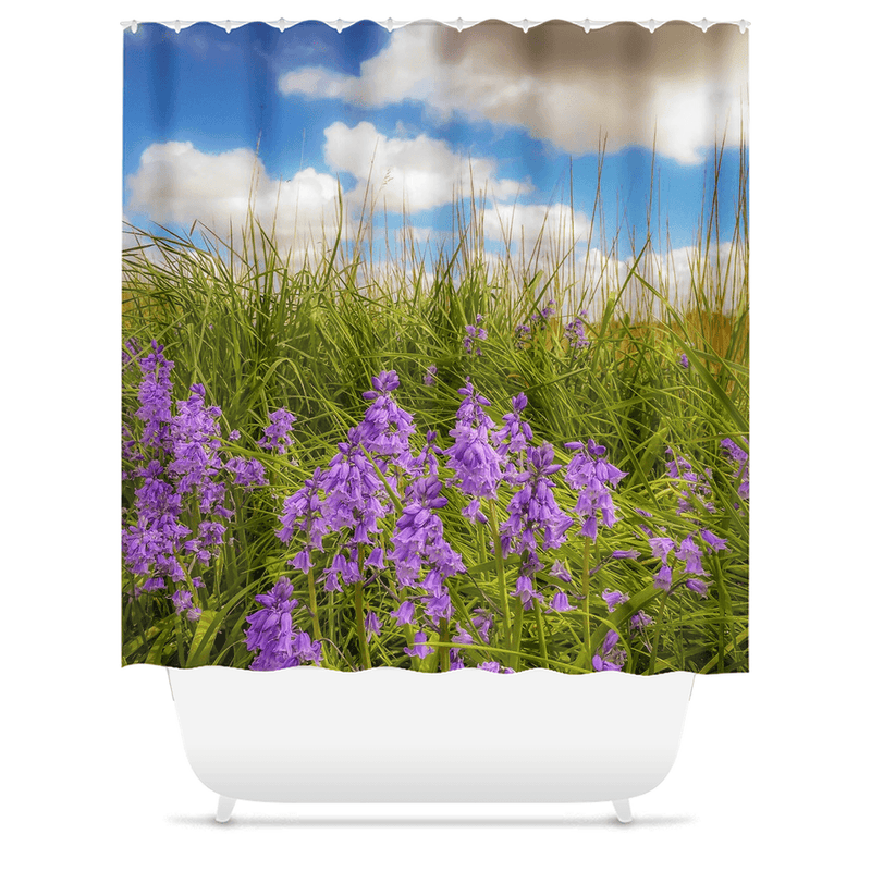 Shower Curtain - Ballycorick Bluebells - James A. Truett - Moods of Ireland - Irish Art