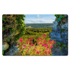 Desk Mat - Secret Irish Garden, County Clare - James A. Truett - Moods of Ireland - Irish Art