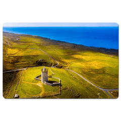 Desk Mat - Wild Atlantic Coast and Doonagore Castle, County Clare - James A. Truett - Moods of Ireland - Irish Art