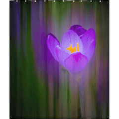 Shower Curtain - Irish Spring Crocus at Coole Park, County Galway - James A. Truett - Moods of Ireland - Irish Art