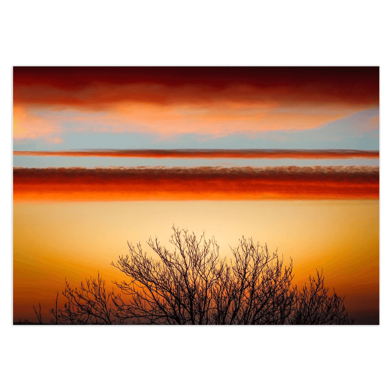 Folded Note Cards - Layered Irish Sunrise over Celtic Tree of life - James A. Truett - Moods of Ireland - Irish Art