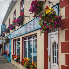 Shower Curtain - Fallon's B&B, Kinvara, County Galway - James A. Truett - Moods of Ireland - Irish Art