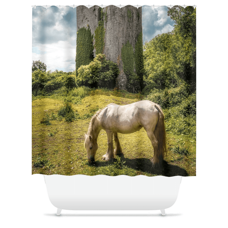 Shower Curtain - Ballygriffy Castle, County Clare - James A. Truett - Moods of Ireland - Irish Art