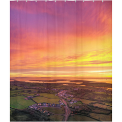 Shower Curtain - November Sunrise over Kildysart, County Clare - James A. Truett - Moods of Ireland - Irish Art