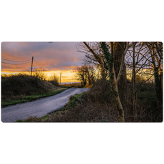 Desk Mat - Morning Sun on Irish County Road, County Clare - James A. Truett - Moods of Ireland - Irish Art