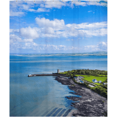 Shower Curtain - Carrigaholt Castle on the Shannon Estuary, County Clare - James A. Truett - Moods of Ireland - Irish Art