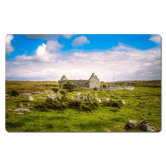 Desk Mat - Ruins of Carran Church, in the Burren, County Clare - James A. Truett - Moods of Ireland - Irish Art