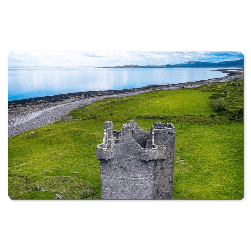 Desk Mat - Gleninagh Castle near Ballyvaughan, County Clare - James A. Truett - Moods of Ireland - Irish Art