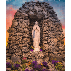 Shower Curtain - Sancta Maria Grotto, Kilnamona, County Clare - James A. Truett - Moods of Ireland - Irish Art