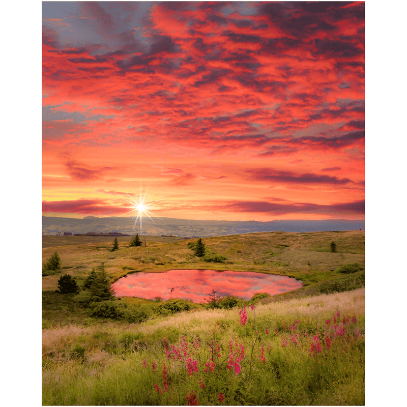 Print - Tountinna Mountain Lake at Sunset, County Tipperary - James A. Truett - Moods of Ireland - Irish Art