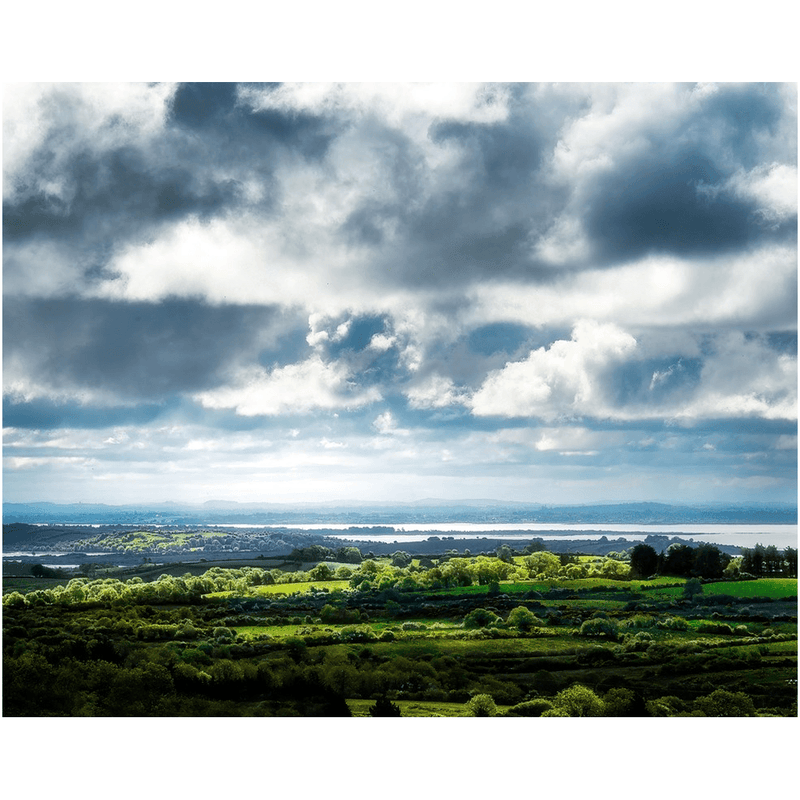 Print - Dark Skies over County Clare's Fergus Estuary near Ennis - James A. Truett - Moods of Ireland - Irish Art