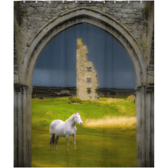 Shower Curtain - Dough Castle in Lahinch, County Clare - James A. Truett - Moods of Ireland - Irish Art