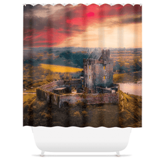 Shower Curtain - Medieval Vision, Dunguaire Castle, Kinvara, County Galway - James A. Truett - Moods of Ireland - Irish Art