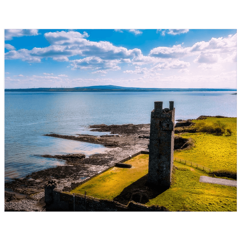 Print - 15th Century Medieval Carrigaholt Castle, County Clare - James A. Truett - Moods of Ireland - Irish Art