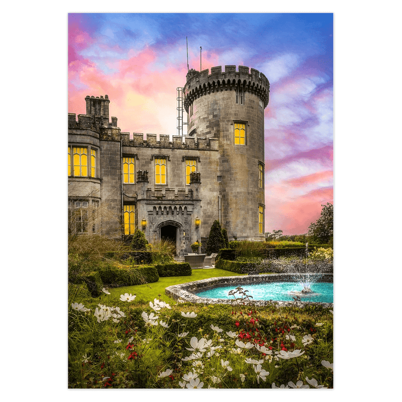 Folded Note Cards - Dromoland Castle at Sunset, County Clare - Moods of Ireland