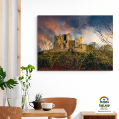 Canvas Wrap - Colourful Sunset over Ireland's Rock of Cashel, County Tipperary - James A. Truett - Moods of Ireland - Irish Art