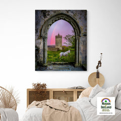 Canvas Wrap - Medieval Castle in the County Clare Countryside - James A. Truett - Moods of Ireland - Irish Art