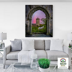 Canvas Wrap - Medieval Castle in the County Clare Countryside - James A. Truett - Moods of Ireland - Irish Art