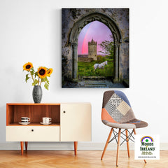 Canvas Wrap - Medieval Castle in the County Clare Countryside - James A. Truett - Moods of Ireland - Irish Art