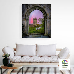 Canvas Wrap - Medieval Castle in the County Clare Countryside - James A. Truett - Moods of Ireland - Irish Art