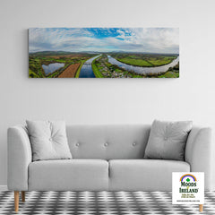 Panorama Canvas - Historic O'Briensbridge Village, County Clare - James A. Truett - Moods of Ireland - Irish Art