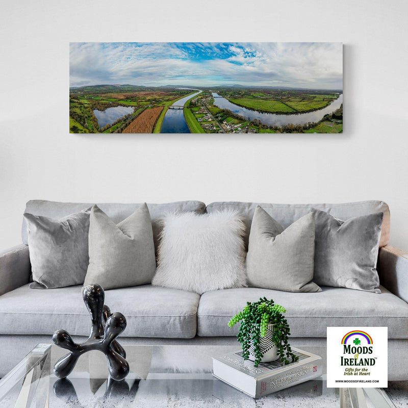 Panorama Canvas - Historic O'Briensbridge Village, County Clare - James A. Truett - Moods of Ireland - Irish Art