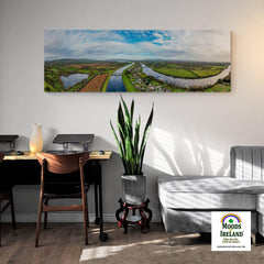 Panorama Canvas - Historic O'Briensbridge Village, County Clare - James A. Truett - Moods of Ireland - Irish Art