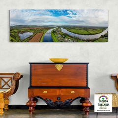 Panorama Canvas - Historic O'Briensbridge Village, County Clare - James A. Truett - Moods of Ireland - Irish Art