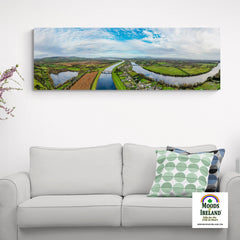 Panorama Canvas - Historic O'Briensbridge Village, County Clare - James A. Truett - Moods of Ireland - Irish Art