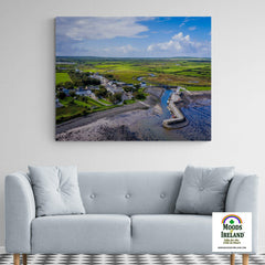 Canvas Wrap - Carrigaholt Village, Moyarta, County Clare - James A. Truett - Moods of Ireland - Irish Art