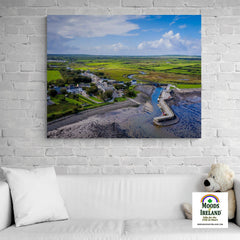 Canvas Wrap - Carrigaholt Village, Moyarta, County Clare - James A. Truett - Moods of Ireland - Irish Art