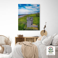 Canvas Wrap - Gleninagh Castle near Ballyvaughan, County Clare - James A. Truett - Moods of Ireland - Irish Art