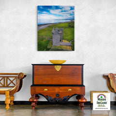 Canvas Wrap - Gleninagh Castle near Ballyvaughan, County Clare - James A. Truett - Moods of Ireland - Irish Art