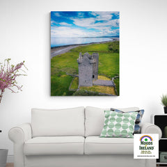 Canvas Wrap - Gleninagh Castle near Ballyvaughan, County Clare - James A. Truett - Moods of Ireland - Irish Art