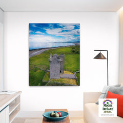 Canvas Wrap - Gleninagh Castle near Ballyvaughan, County Clare - James A. Truett - Moods of Ireland - Irish Art