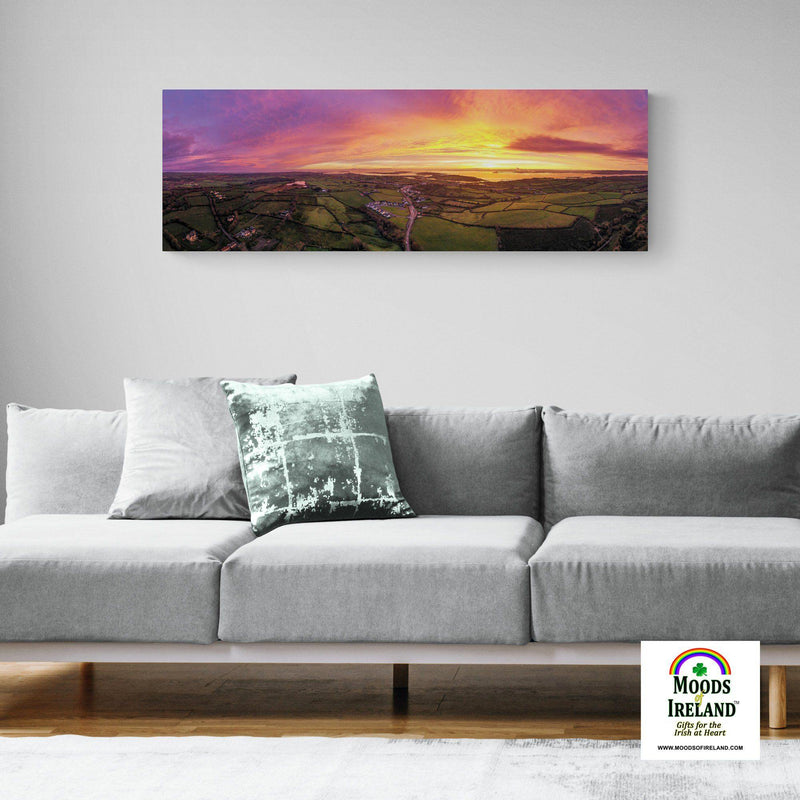 Panorama Canvas - November Sunrise over Kildysart, County Clare - James A. Truett - Moods of Ireland - Irish Art