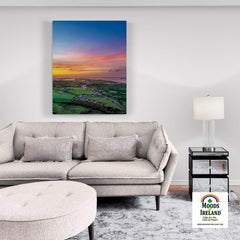 Canvas Wrap - Blue Sky over Sunrise, Kildysart, County Clare - James A. Truett - Moods of Ireland - Irish Art