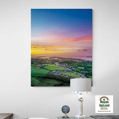 Canvas Wrap - Blue Sky over Sunrise, Kildysart, County Clare - James A. Truett - Moods of Ireland - Irish Art