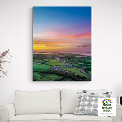 Canvas Wrap - Blue Sky over Sunrise, Kildysart, County Clare - James A. Truett - Moods of Ireland - Irish Art