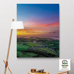 Canvas Wrap - Blue Sky over Sunrise, Kildysart, County Clare - James A. Truett - Moods of Ireland - Irish Art