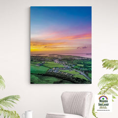 Canvas Wrap - Blue Sky over Sunrise, Kildysart, County Clare - James A. Truett - Moods of Ireland - Irish Art