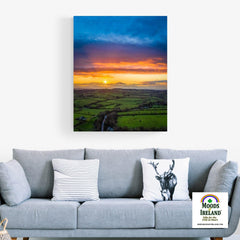 Canvas Wrap - Christmas Eve Sunset over County Clare - James A. Truett - Moods of Ireland - Irish Art