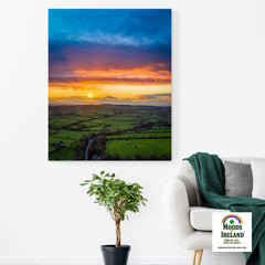 Canvas Wrap - Christmas Eve Sunset over County Clare - James A. Truett - Moods of Ireland - Irish Art