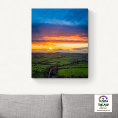 Canvas Wrap - Christmas Eve Sunset over County Clare - James A. Truett - Moods of Ireland - Irish Art