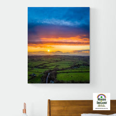 Canvas Wrap - Christmas Eve Sunset over County Clare - James A. Truett - Moods of Ireland - Irish Art