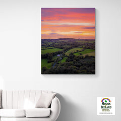 Canvas Wrap - Sunset over Kildysart Countryside, County Clare, Ireland - James A. Truett - Moods of Ireland - Irish Art