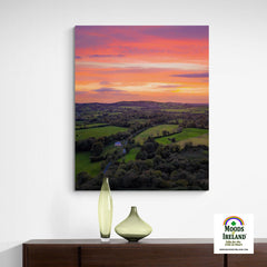 Canvas Wrap - Sunset over Kildysart Countryside, County Clare, Ireland - James A. Truett - Moods of Ireland - Irish Art